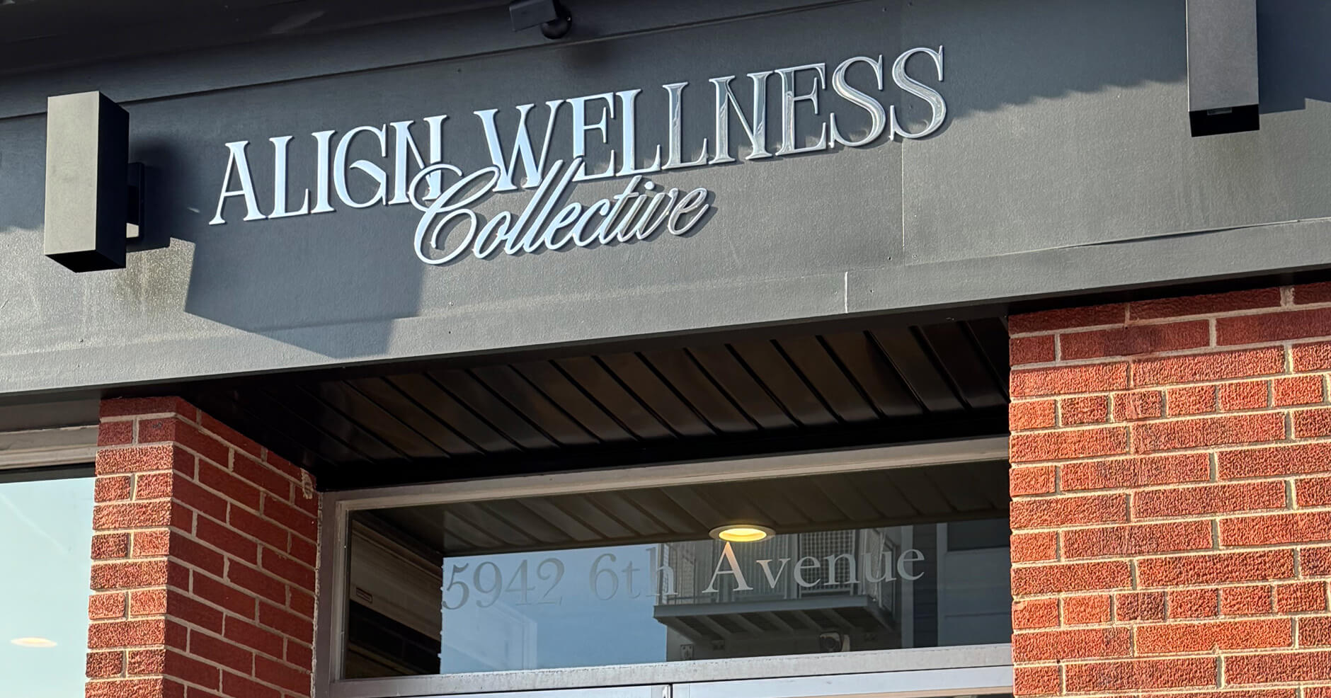 Align Wellness dimensional logo sign