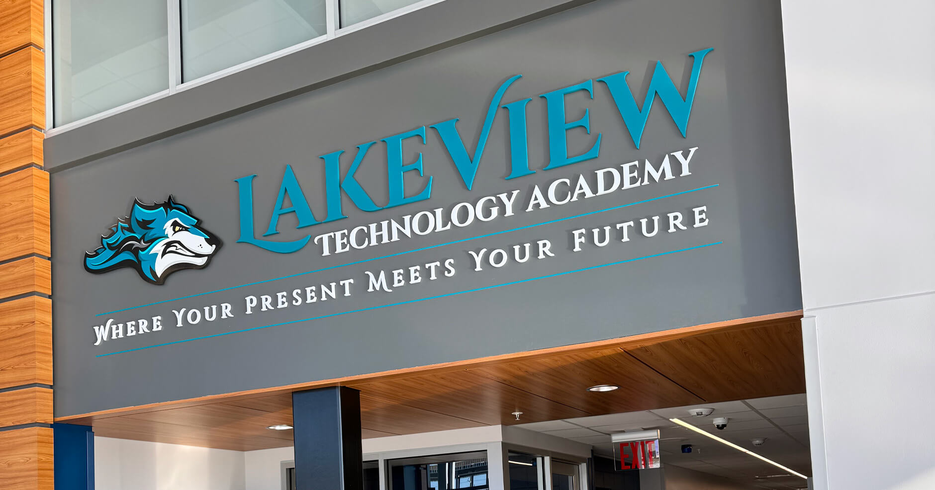 Lakeview Technical Academy sign